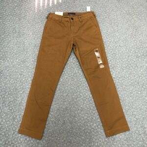 Aéropostale Pants Mens 27/28 Slim Straight Khaki Everyday Capsule Minimal New
